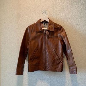 ralph lauren women's black leather jacket